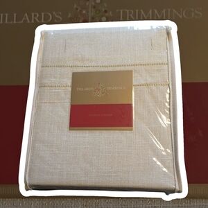 Dillards Trimmings Holiday Shower Curtin Hem Stitch